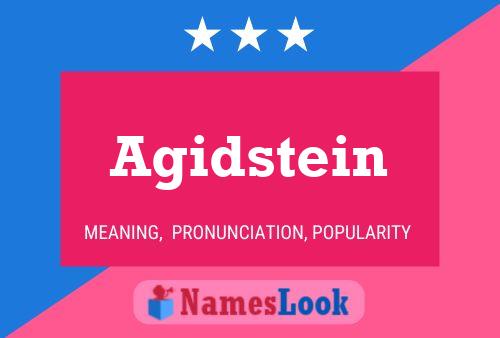 ملصق اسم Agidstein