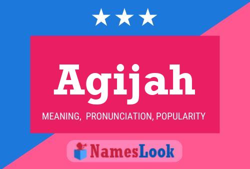 ملصق اسم Agijah