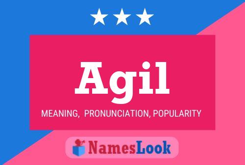 ملصق اسم Agil