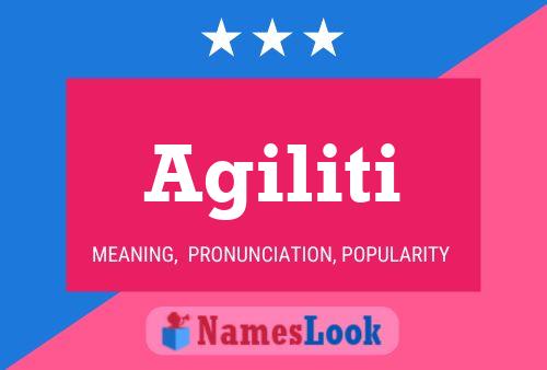 ملصق اسم Agiliti