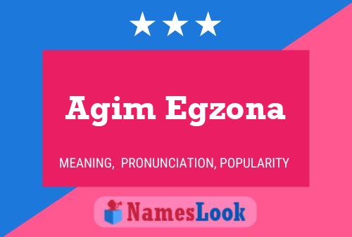 ملصق اسم Agim Egzona