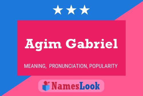 ملصق اسم Agim Gabriel