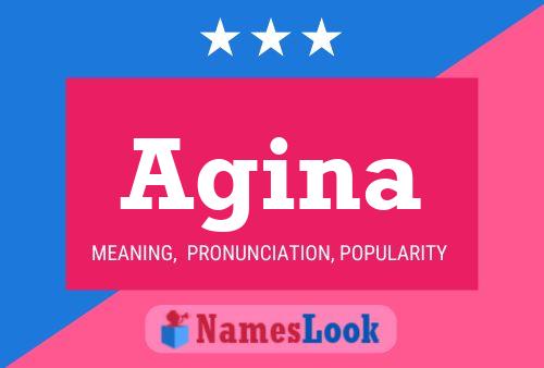 ملصق اسم Agina