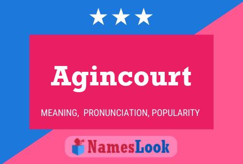 ملصق اسم Agincourt