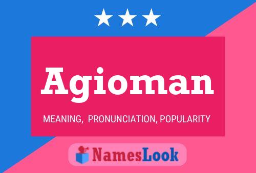 ملصق اسم Agioman