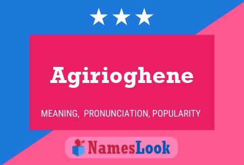 ملصق اسم Agirioghene