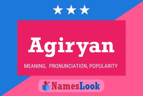 ملصق اسم Agiryan