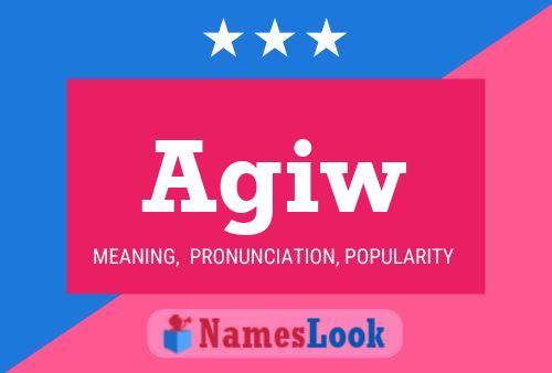 ملصق اسم Agiw