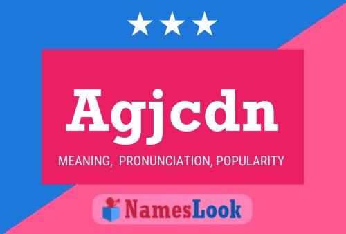 ملصق اسم Agjcdn