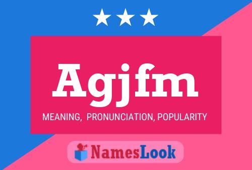 ملصق اسم Agjfm