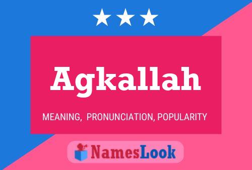 ملصق اسم Agkallah