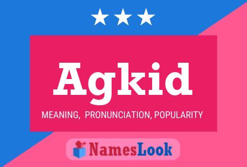 ملصق اسم Agkid