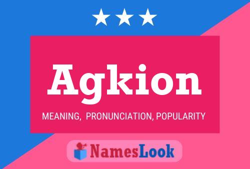 ملصق اسم Agkion