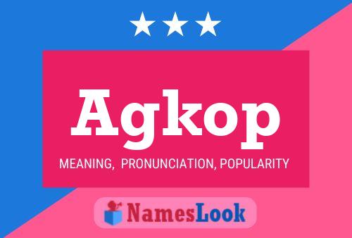 ملصق اسم Agkop