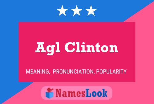 ملصق اسم Agl Clinton