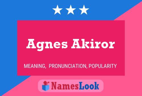 ملصق اسم Agnes Akiror