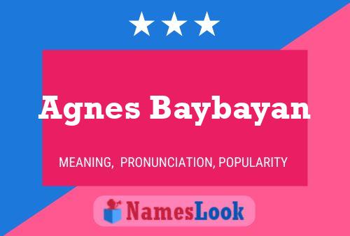 ملصق اسم Agnes Baybayan