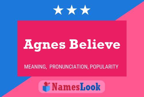 ملصق اسم Agnes Believe