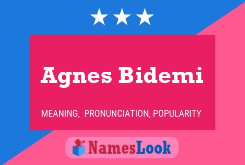 ملصق اسم Agnes Bidemi