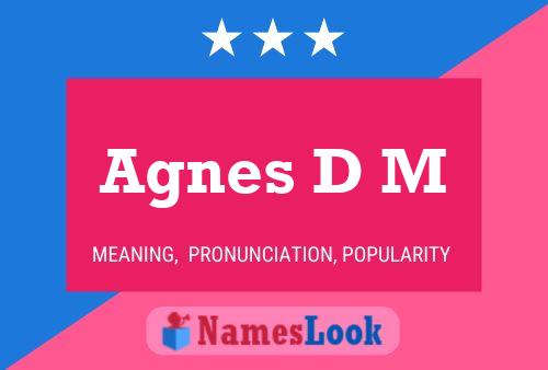 ملصق اسم Agnes D M