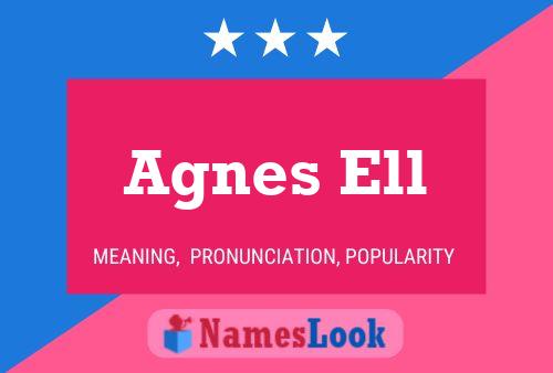 ملصق اسم Agnes Ell