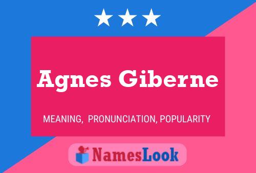 ملصق اسم Agnes Giberne