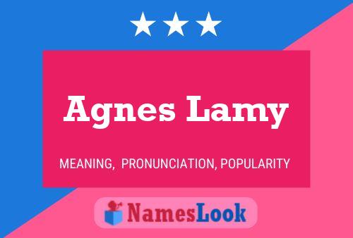 ملصق اسم Agnes Lamy