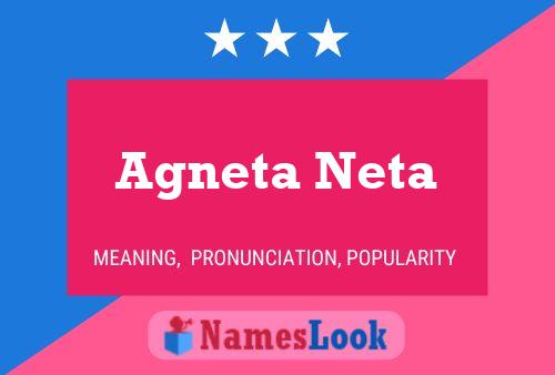 ملصق اسم Agneta Neta