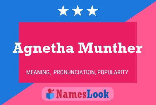 ملصق اسم Agnetha Munther