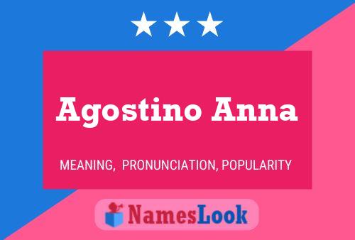 ملصق اسم Agostino Anna