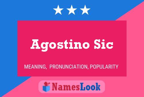 ملصق اسم Agostino Sic