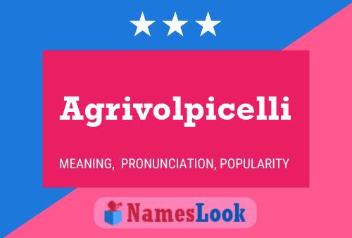 ملصق اسم Agrivolpicelli