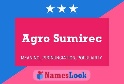 ملصق اسم Agro Sumirec