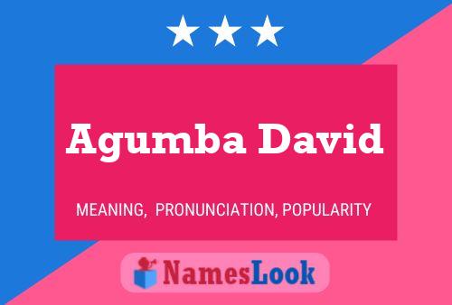 ملصق اسم Agumba David