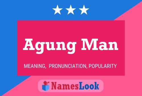 ملصق اسم Agung Man