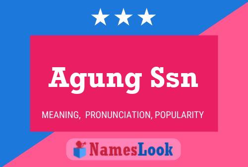 ملصق اسم Agung Ssn