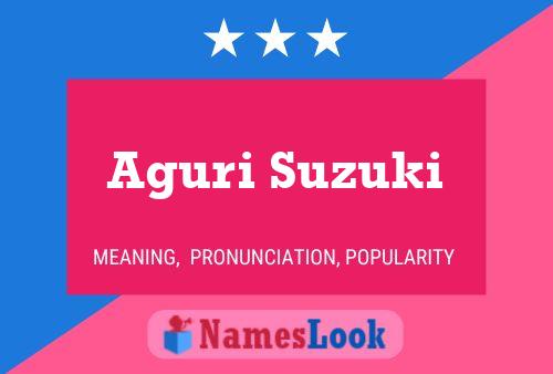 ملصق اسم Aguri Suzuki