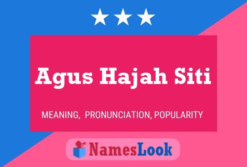 ملصق اسم Agus Hajah Siti