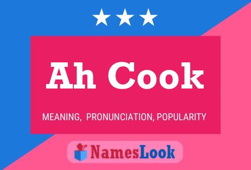 ملصق اسم Ah Cook