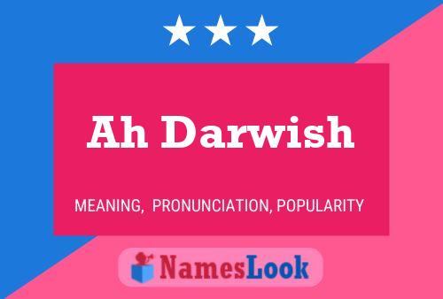 ملصق اسم Ah Darwish