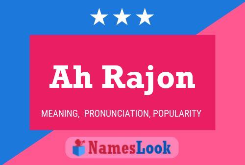 ملصق اسم Ah Rajon