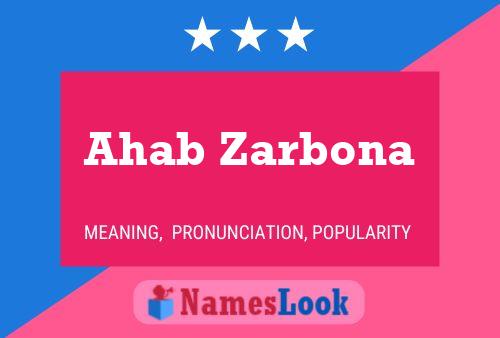 ملصق اسم Ahab Zarbona