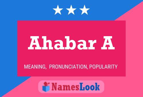 ملصق اسم Ahabar A