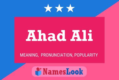 ملصق اسم Ahad Ali