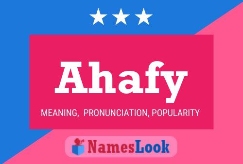 ملصق اسم Ahafy