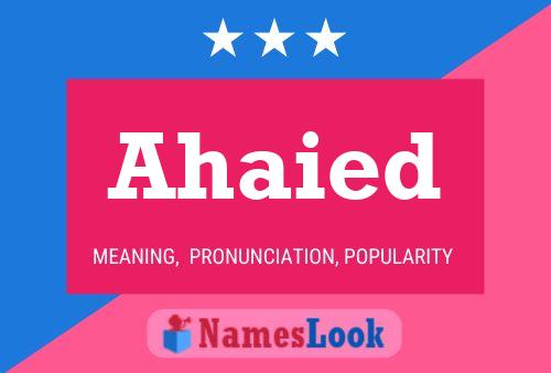 ملصق اسم Ahaied