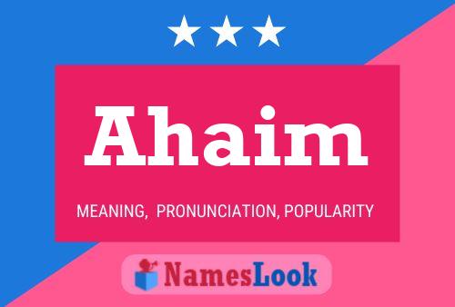 ملصق اسم Ahaim