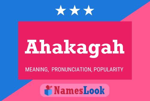 ملصق اسم Ahakagah