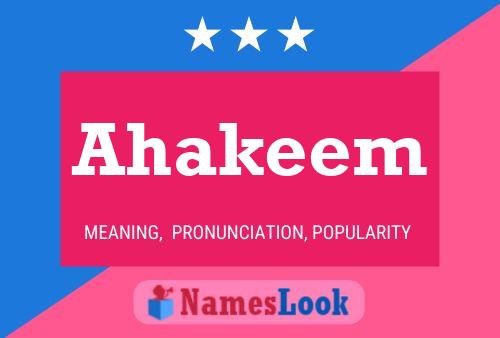 ملصق اسم Ahakeem