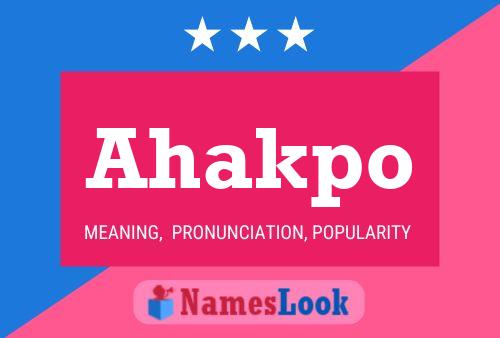 ملصق اسم Ahakpo